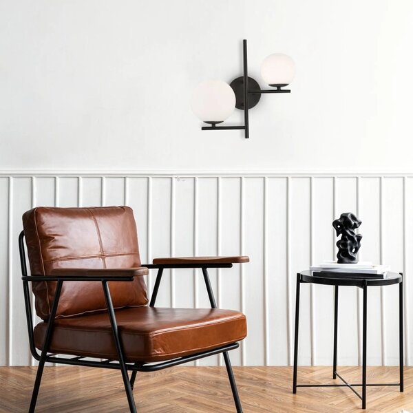 Lampă de perete elegantă 25W pentru interior Negru