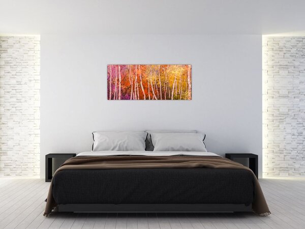 Tablou - Pădurea colorată (120x50 cm)