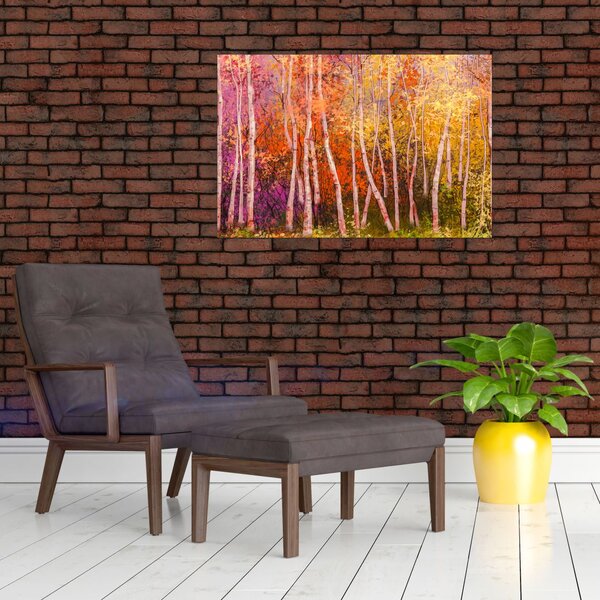 Tablou - Pădurea colorată (90x60 cm)