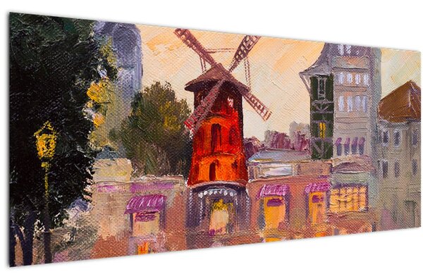 Tablou - Moulin rouge, Paris, Franța (120x50 cm)