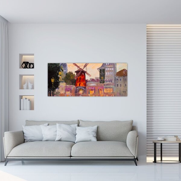 Tablou - Moulin rouge, Paris, Franța (120x50 cm)