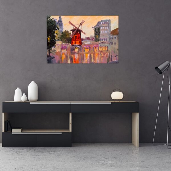 Tablou - Moulin rouge, Paris, Franța (90x60 cm)
