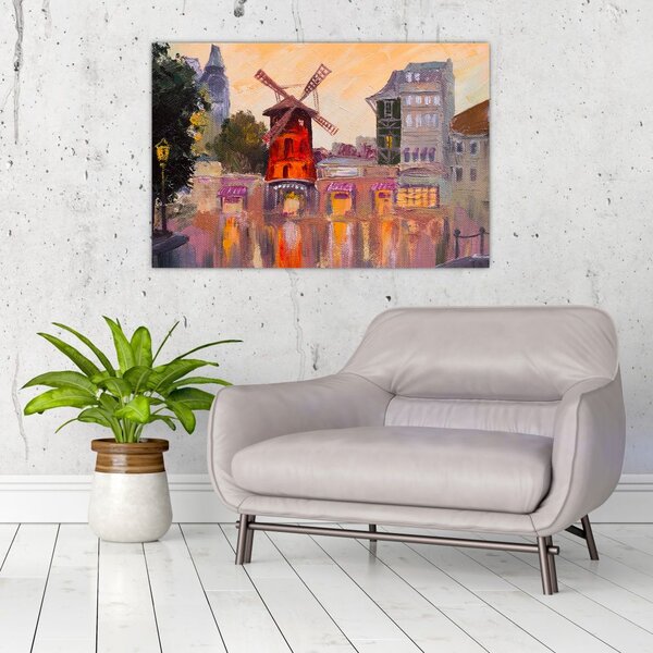 Tablou - Moulin rouge, Paris, Franța (90x60 cm)