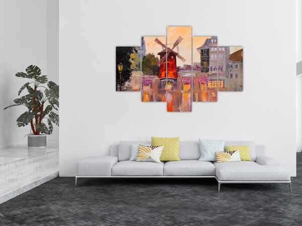 Tablou - Moulin rouge, Paris, Franța (150x105 cm)