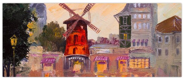 Tablou - Moulin rouge, Paris, Franța (120x50 cm)