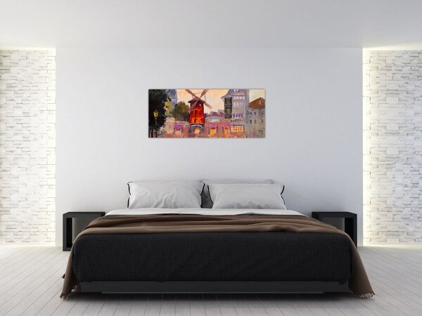 Tablou - Moulin rouge, Paris, Franța (120x50 cm)
