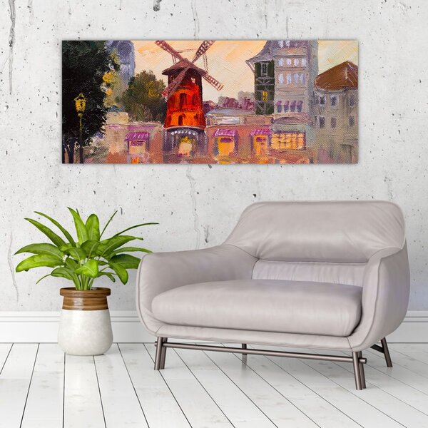 Tablou - Moulin rouge, Paris, Franța (120x50 cm)