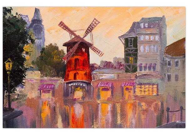 Tablou - Moulin rouge, Paris, Franța (90x60 cm)