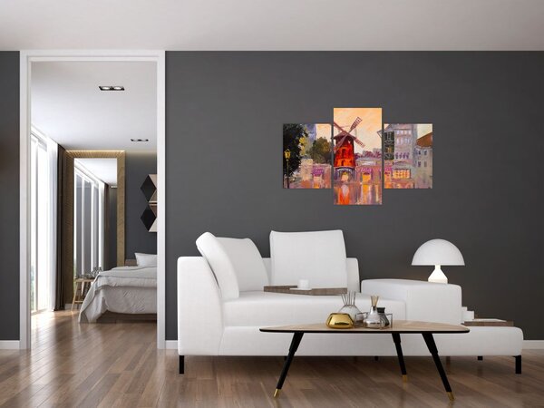 Tablou - Moulin rouge, Paris, Franța (90x60 cm)