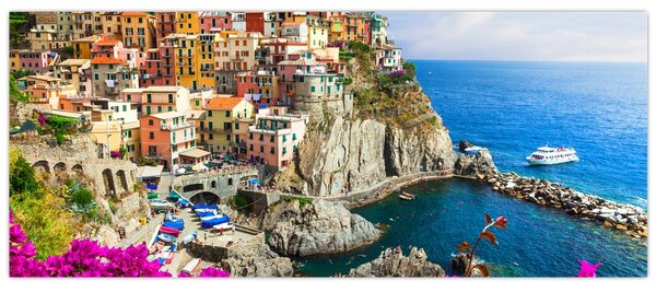 Tablou - Satul italian Manarola (120x50 cm)