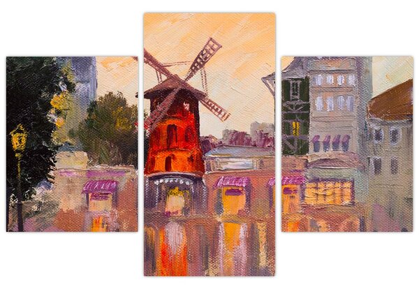 Tablou - Moulin rouge, Paris, Franța (90x60 cm)