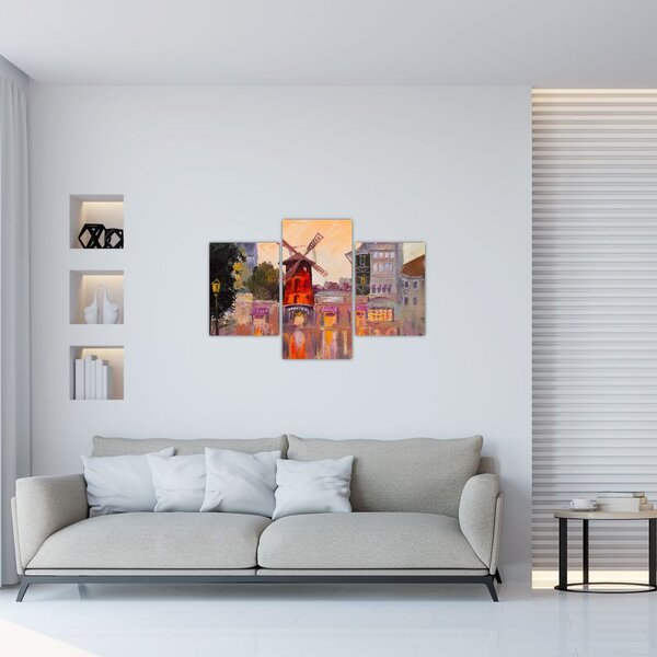 Tablou - Moulin rouge, Paris, Franța (90x60 cm)