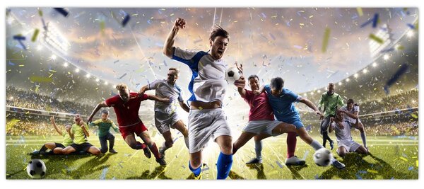 Tablou - Fotbal (120x50 cm)