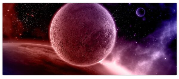 Tablou - Planetă (120x50 cm)