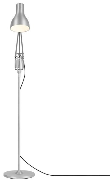 Anglepoise Type 75 lampadar argintiu, Metalic, Camera de zi / sufragerie, Metal, Design industrial