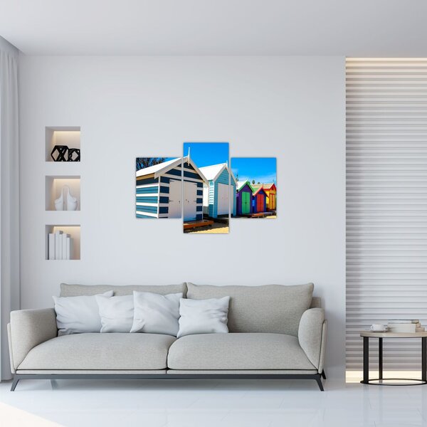 Tablou - Plaja Brighton, Melbourne, Australia (90x60 cm)