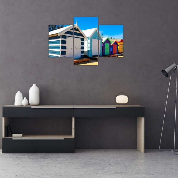 Tablou - Plaja Brighton, Melbourne, Australia (90x60 cm)