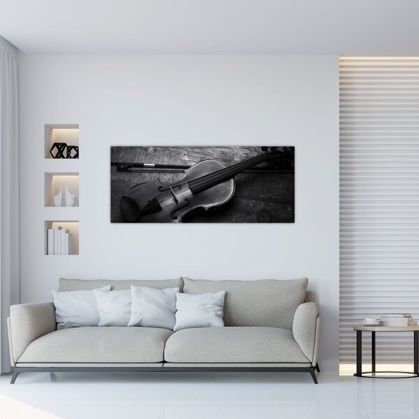 Tablou - Violete (120x50 cm)