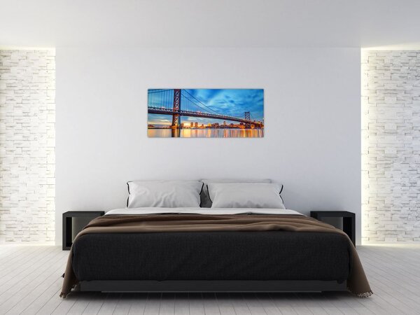 Tablou - Podul Benjamin Franklin, Philadelphia (120x50 cm)