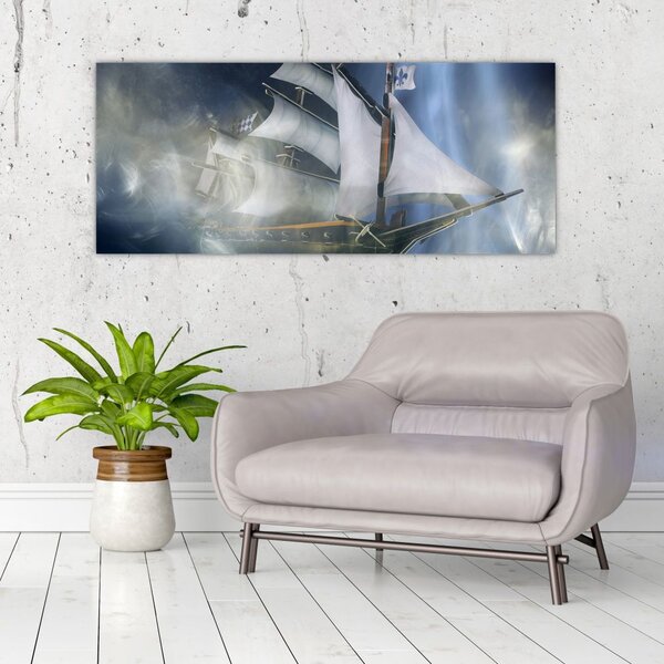 Tablou - Corabia fantomelor (120x50 cm)
