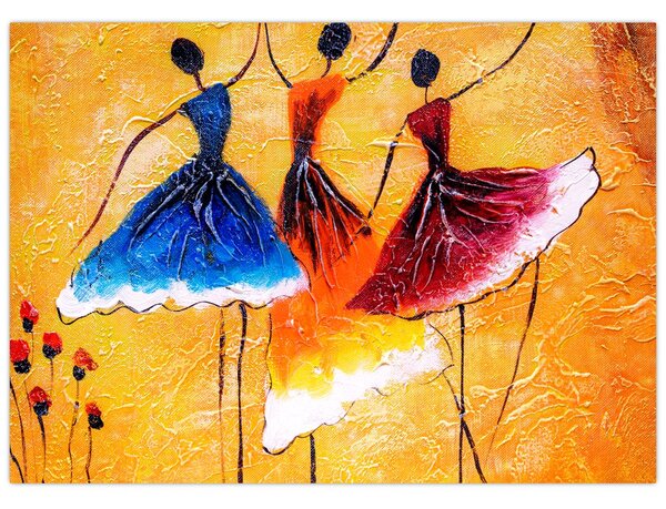 Tablou - Pictură în ulei, balerina (70x50 cm)