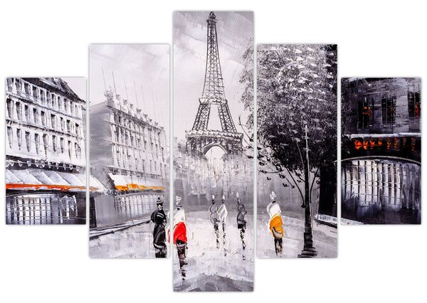 Tablou - Pictură în ulei, Paris (150x105 cm)