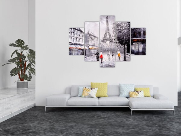 Tablou - Pictură în ulei, Paris (150x105 cm)