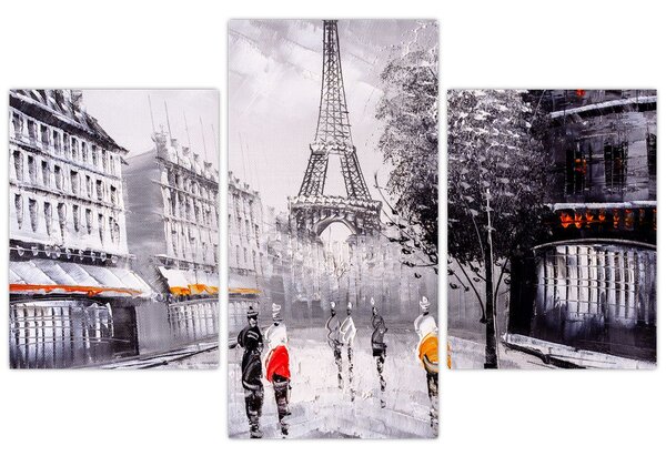 Tablou - Pictură în ulei, Paris (90x60 cm)