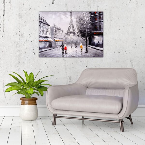 Tablou - Pictură în ulei, Paris (70x50 cm)