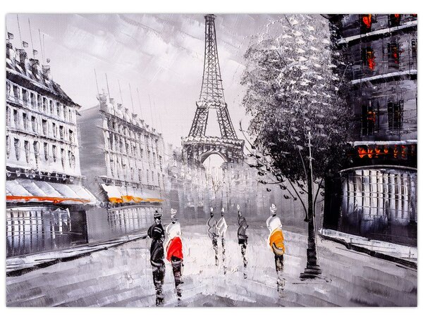 Tablou - Pictură în ulei, Paris (70x50 cm)