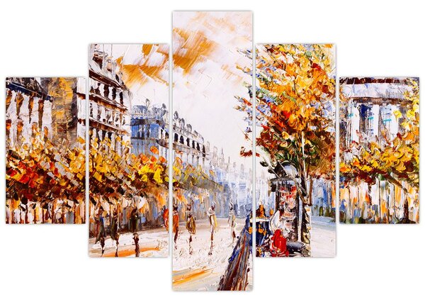 Tablou - Strada din Paris (150x105 cm)
