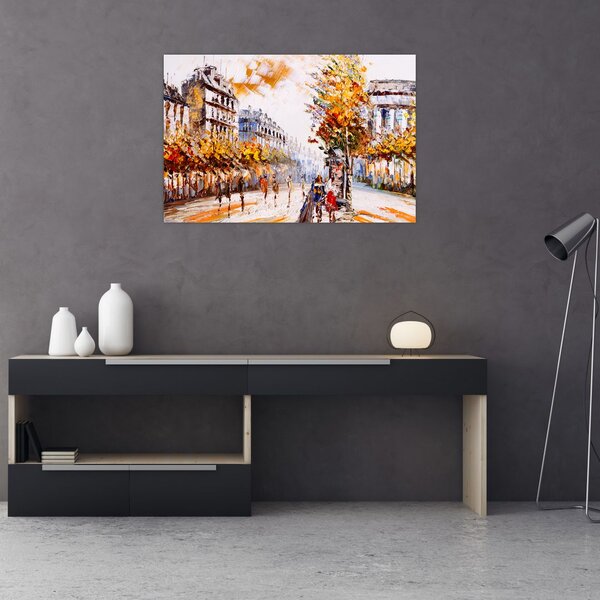 Tablou - Strada din Paris (90x60 cm)