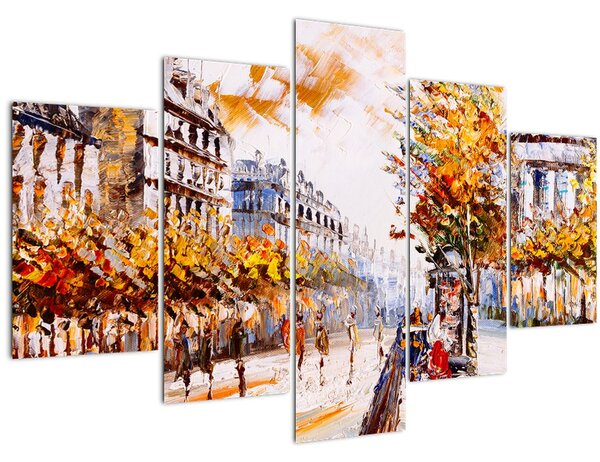 Tablou - Strada din Paris (150x105 cm)