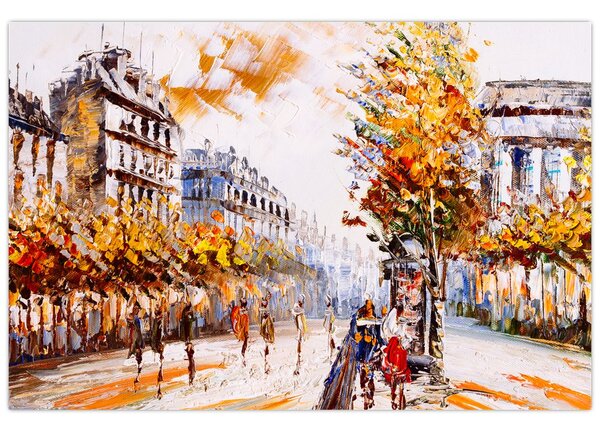 Tablou - Strada din Paris (90x60 cm)