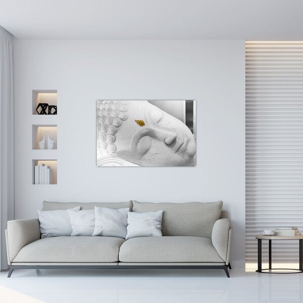 Tablou - Buddha alb (90x60 cm)