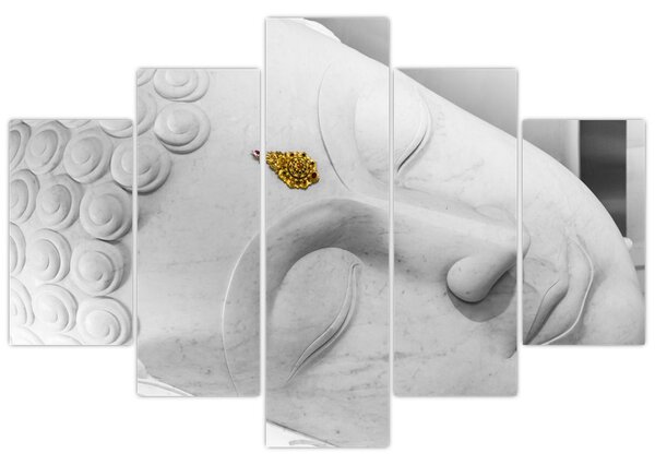 Tablou - Buddha alb (150x105 cm)