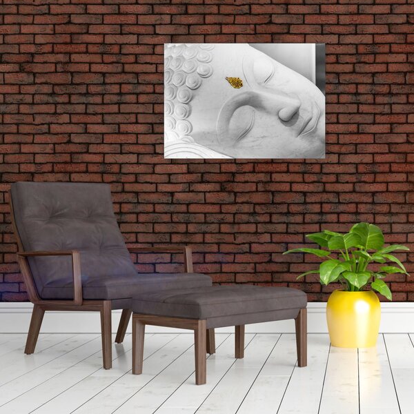 Tablou - Buddha alb (70x50 cm)