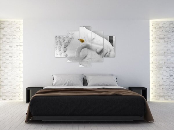 Tablou - Buddha alb (150x105 cm)
