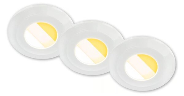 Briloner 7588036 - Plafonieră pentru baie KLIRA, set 3x LED, 3xLED/4,9W/230V, IP44, alb
