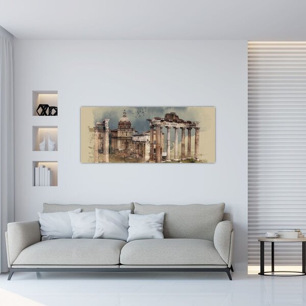 Tablou - Forumul Roman, Roma, Italia (120x50 cm)