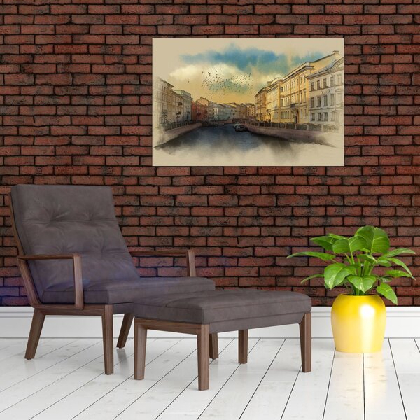 Tablou - Râul Moyka, Sankt Petersburg, Rusia (90x60 cm)