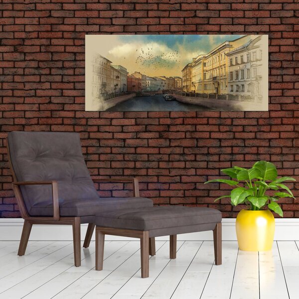 Tablou - Râul Moyka, Sankt Petersburg, Rusia (120x50 cm)