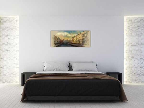 Tablou - Râul Moyka, Sankt Petersburg, Rusia (120x50 cm)
