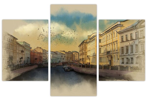 Tablou - Râul Moyka, Sankt Petersburg, Rusia (90x60 cm)