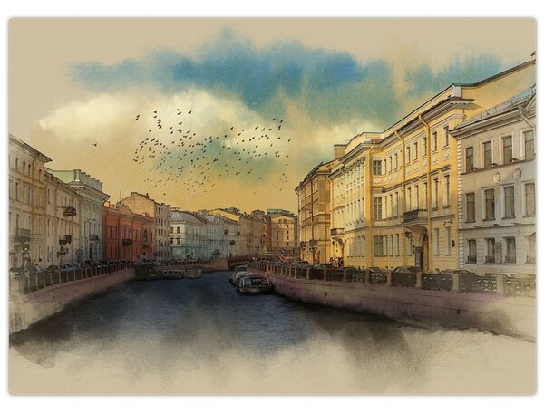 Tablou - Râul Moyka, Sankt Petersburg, Rusia (70x50 cm)