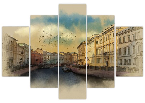 Tablou - Râul Moyka, Sankt Petersburg, Rusia (150x105 cm)