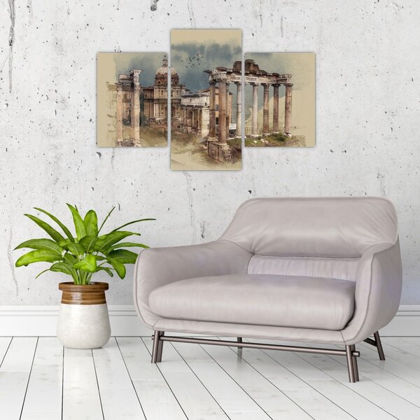 Tablou - Forumul Roman, Roma, Italia (90x60 cm)