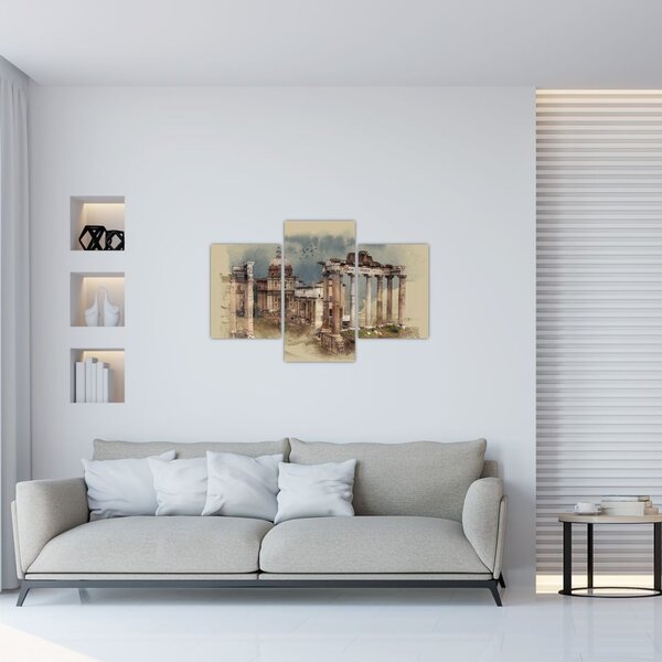 Tablou - Forumul Roman, Roma, Italia (90x60 cm)