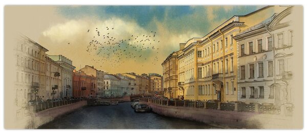 Tablou - Râul Moyka, Sankt Petersburg, Rusia (120x50 cm)