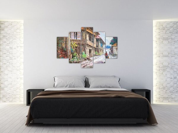 Tablou - Satul filipinez, Asia (150x105 cm)
